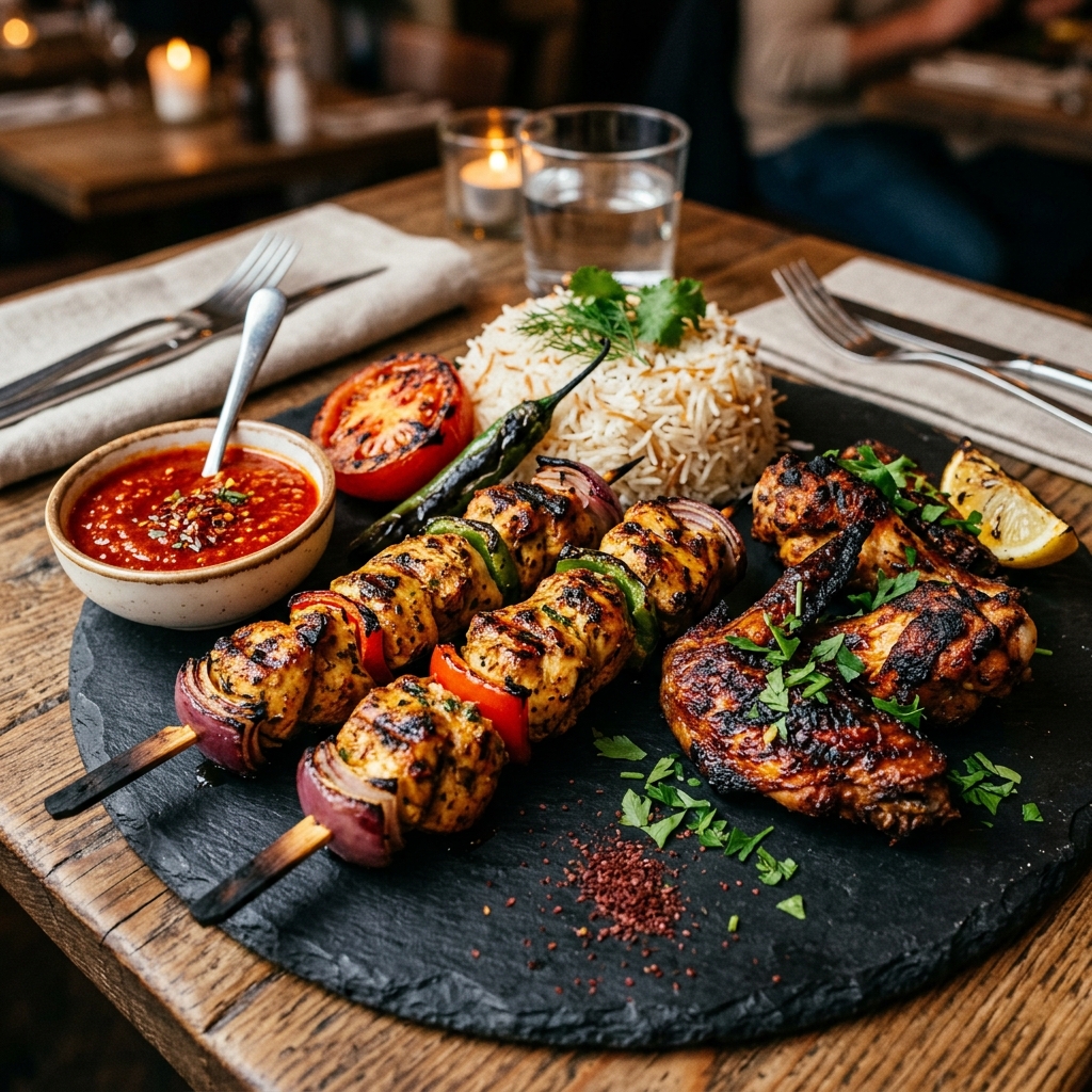 Chicken Shish And Chicken Wings